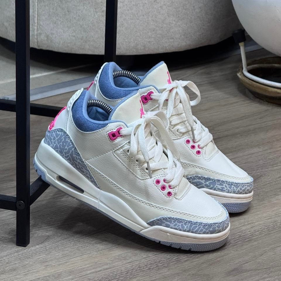 AIR JORDAN RETRO 3 - BLUE PINK